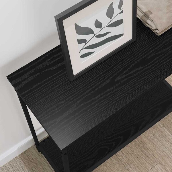 Konzolasztal Musta tammi 75 x 30.5 x 75 cm Szerelt fa