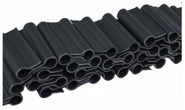 Belátásgátló szalag rögzítő klipsz 4,75cm, Dark Grey, 40db