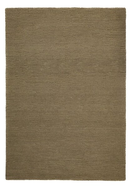 Khaki kézi szövésű gyapjú szőnyeg 160x230 cm Harris Boucle – Flair Rugs