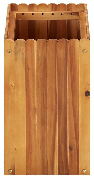 Tömör akácfa kerti magaságyás 50 x 30 x 50 cm
