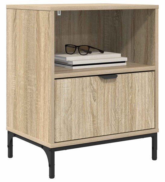 Éjjeliszekrény 2 db sonoma tölgy 49 x 36 x 61 cm Szerelt fa