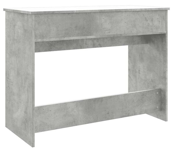 Modern Fésülködőasztal Tükörrel - Betonszürke - 100x45x76 cm