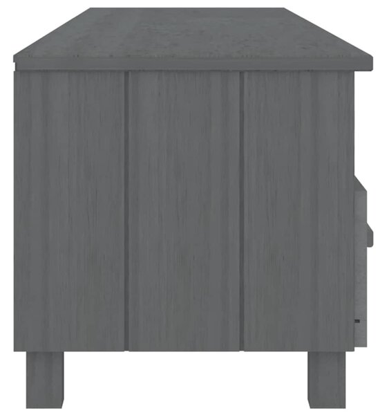 HAMAR sötétszürke tömör fenyőfa TV-szekrény 158 x 40 x 40 cm