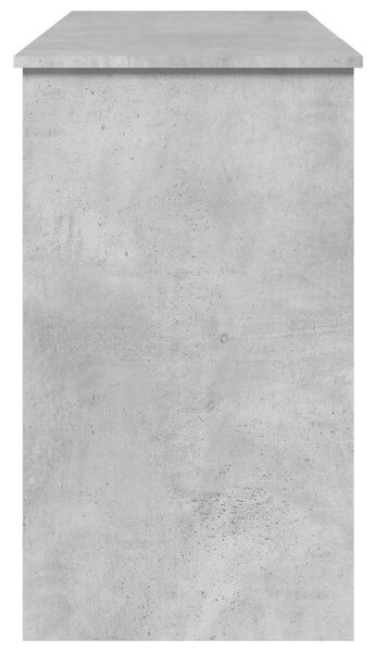 Modern Fésülködőasztal Tükörrel - Betonszürke - 100x45x76 cm