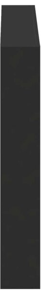 VidaXL fekete áthidalószekrény LED-világítással 120 x 17 x 102 cm