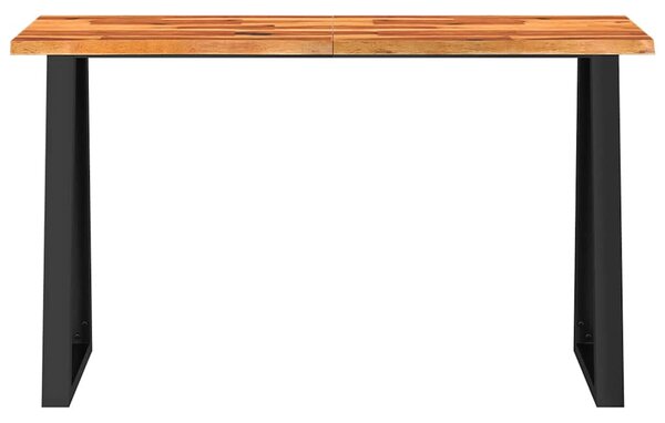 Tömör akácfa konzolasztal természetes éllel 140 x 40 x 80 cm