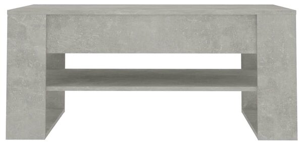 Betonszürke szerelt fa dohányzóasztal 102 x 55 x 45 cm