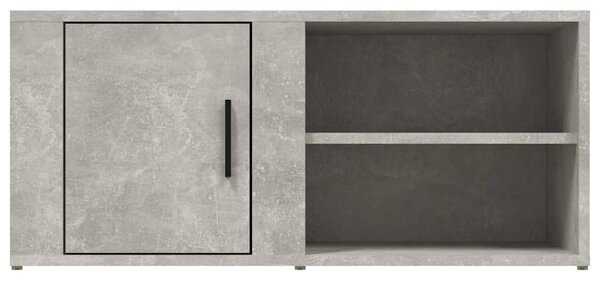 2 db betonszürke szerelt fa TV-szekrény 80x31,5x36 cm