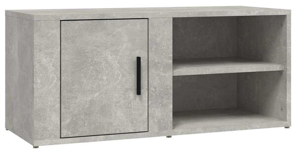 2 db betonszürke szerelt fa TV-szekrény 80x31,5x36 cm
