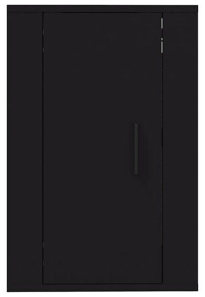 2 db fekete falra szerelhető TV-szekrény 40 x 34,5 x 60 cm