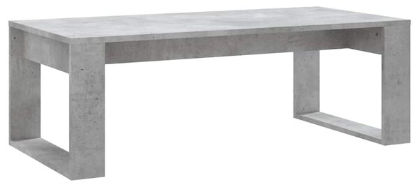 Betonszürke szerelt fa dohányzóasztal 102x50x35 cm