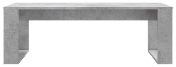 Betonszürke szerelt fa dohányzóasztal 102x50x35 cm