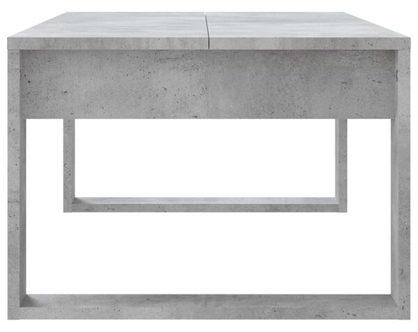 Betonszürke szerelt fa dohányzóasztal 102x50x35 cm