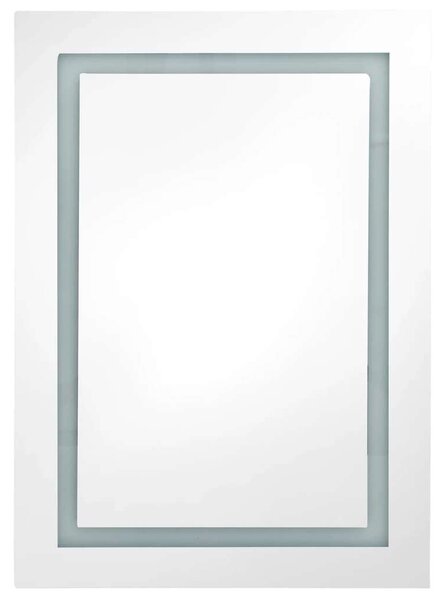 VidaXL LED Tükör Szekrény - Tölgyszínű - 50x13x70cm