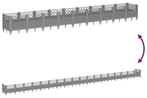 VidaXL Moduláris Kerti Virágláda - 363,5cm