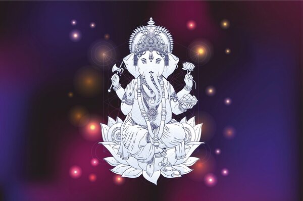 Tapéta buddhista Ganesha