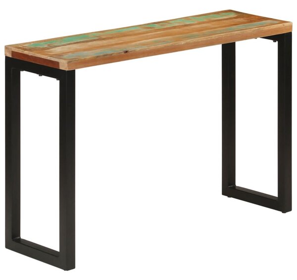 Tömör újrahasznosított fa tálalóasztal 110x35x75 cm