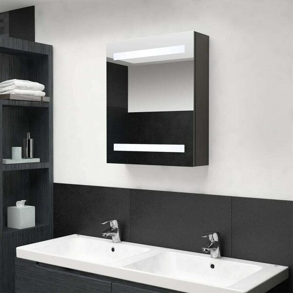 VidaXL LED-es Tükrös Szekrény - 50x14x60 cm