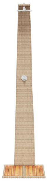 VidaXL Kültéri Zuhanyzó - Polyrattan és Akácfa - 224 cm