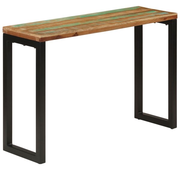 Tömör újrahasznosított fa tálalóasztal 110x35x75 cm
