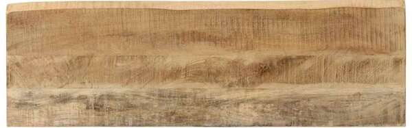 Tömör mangófa konzolasztal természetes éllel 105 x 33 x 76 cm