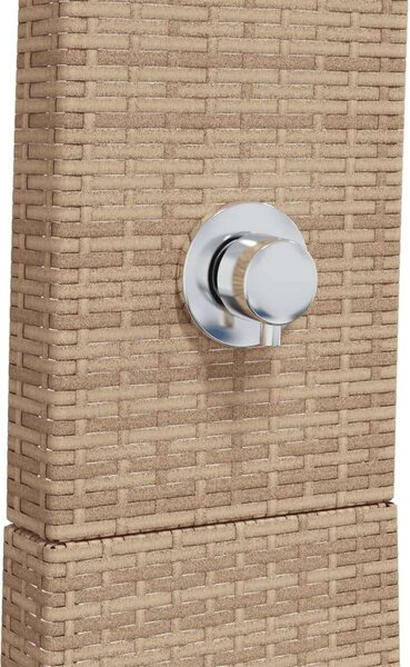 VidaXL Kültéri Zuhanyzó - Polyrattan és Akácfa - 224 cm