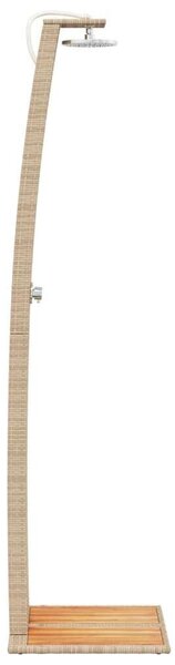 VidaXL Kültéri Zuhanyzó - Polyrattan és Akácfa - 224 cm