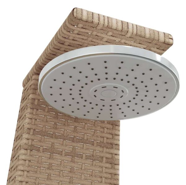 VidaXL Kültéri Zuhanyzó - Polyrattan és Akácfa - 224 cm