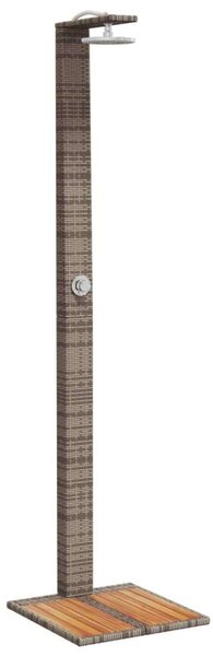 VidaXL Kültéri Zuhanyzó - Polyrattan & Akácfa - 224 cm