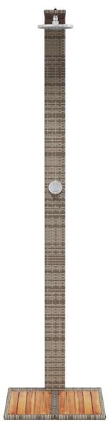 VidaXL Kültéri Zuhanyzó - Polyrattan & Akácfa - 224 cm