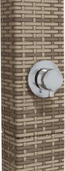 VidaXL Kültéri Zuhanyzó - Polyrattan & Akácfa - 224 cm