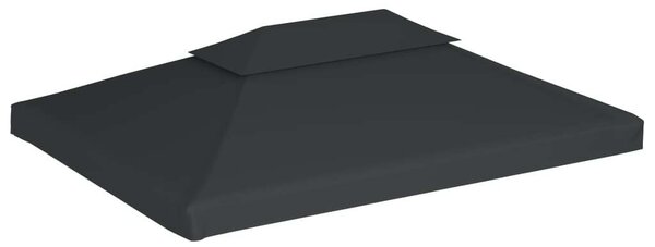 VidaXL Pavilon Tetőponyva - 4x3m - Antracitszürke