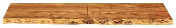 VidaXL tömör akácfa fürdőszoba piperepolc 140x52x3,8 cm