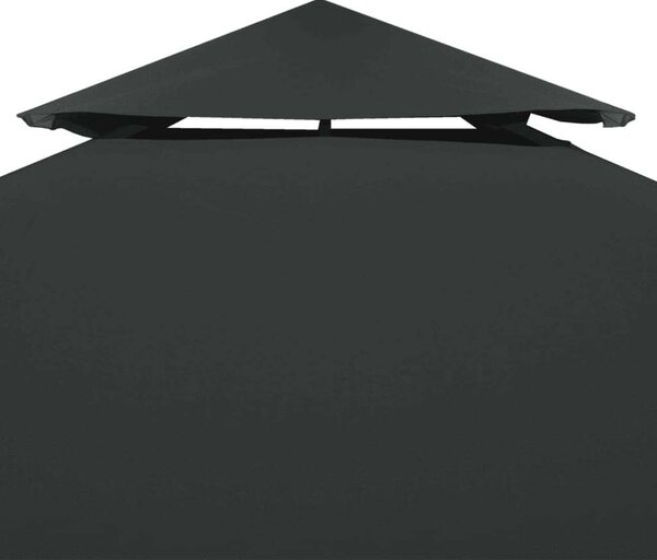 VidaXL Pavilon Tetőponyva - 4x3m - Antracitszürke