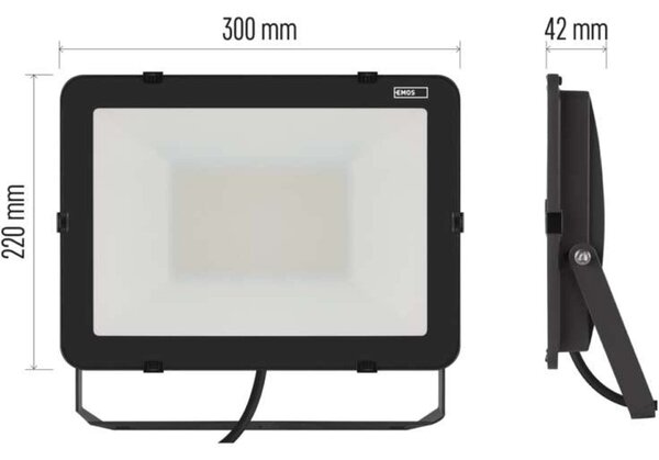 EMOS Inovo LED reflektor 100W 11000lm IP65, 4000 K
