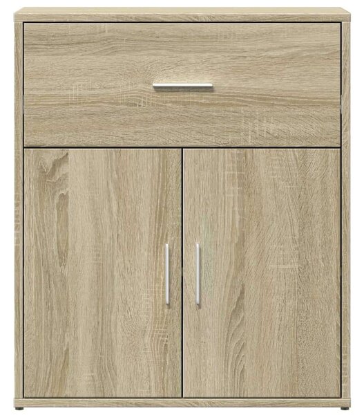 VidaXL Tálalószekrény Sonoma Tölgy - 2 db - 60x31x70 cm