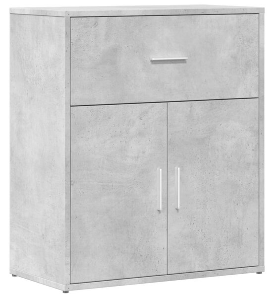 VidaXL Tálalószekrény - 2 db - Betonszürke - 60x31x70 cm