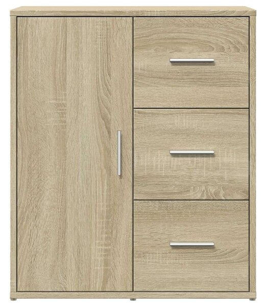 VidaXL Tölgyfa Tálalószekrény Szett - 2 db - 60x31x70 cm