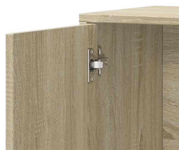 VidaXL Tölgyfa Tálalószekrény Szett - 2 db - 60x31x70 cm