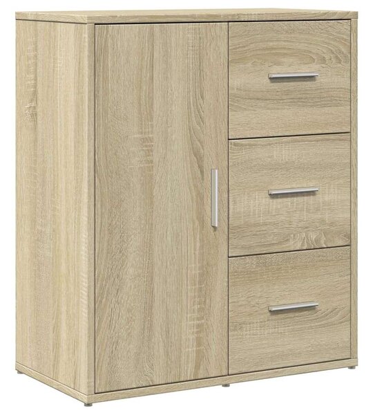 VidaXL Tölgyfa Tálalószekrény Szett - 2 db - 60x31x70 cm