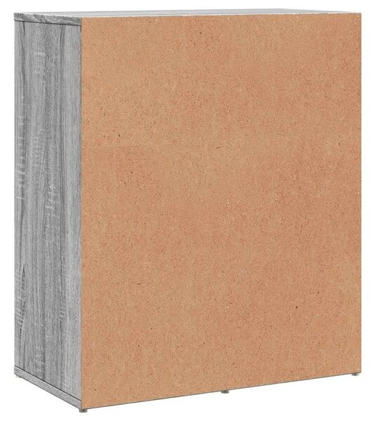 VidaXL Fa Tálalószekrény Szett - Sonoma Szürke - 2 db - 60x31x70 cm