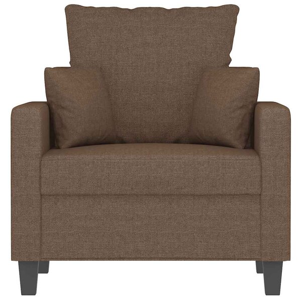 Barna szövet kanapéfotel 60 cm