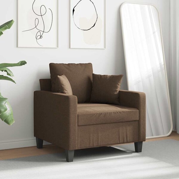 Barna szövet kanapéfotel 60 cm