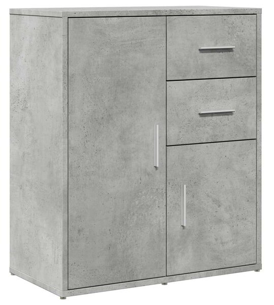 VidaXL Beton Szürke Tálalószekrény Szett - 2 db - 60x31x70 cm