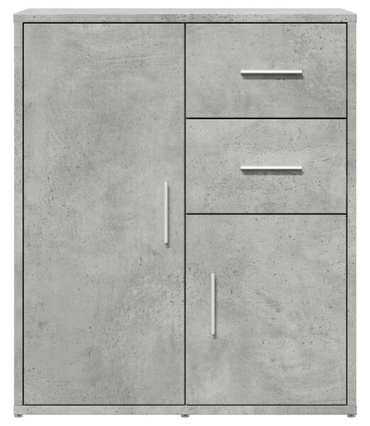 VidaXL Beton Szürke Tálalószekrény Szett - 2 db - 60x31x70 cm