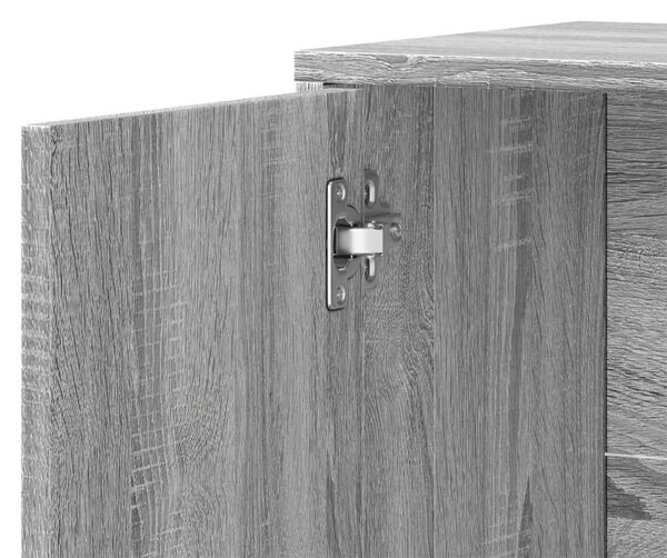VidaXL Fa Tálalószekrény Szett - Sonoma Szürke - 2 db - 60x31x70 cm