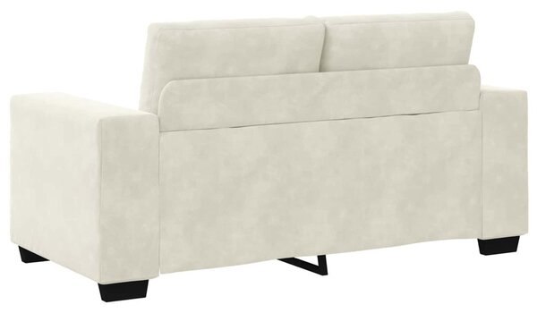 Krém bársony loveseat kanapé 120 cm