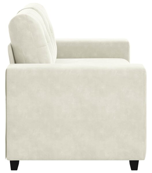 Krém bársony loveseat kanapé 120 cm
