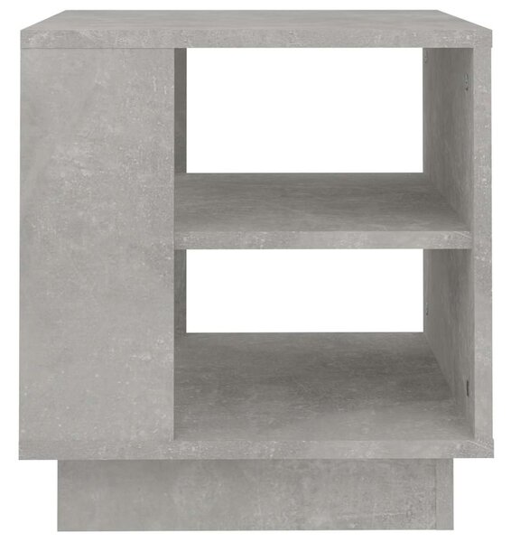 Betonszürke szerelt fa dohányzóasztal 40x40x43 cm
