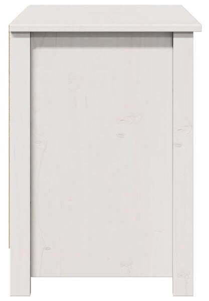 Fehér tömör fenyőfa TV-szekrény 103 x 36,5 x 52 cm
